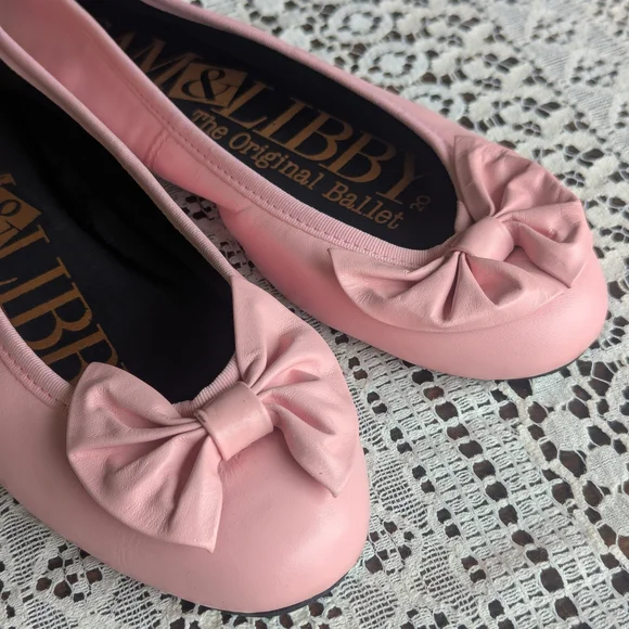 Sam Libby Shoes Sam Libby Pink Flats With Bow Detail Poshmark